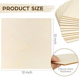 LotFancy Basswood Sheets for Craft, 12 Pack, 12 x 12 x 1/8 Inch, 3mm Thick Plywood Sheets, Unfinished Square Wood Boards for Laser Cutting & LotFancy
