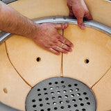 Kamado Joe KJ23RHC Classic Joe II 18-inch Charcoal Grill with Cart and Side Shelves, Blaze Red Kamado Joe