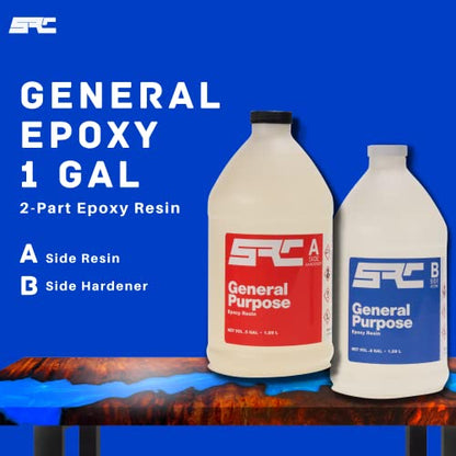 Specialty Resin & Chemical General Purpose Clear Epoxy Resin 1 Gal | Clear 2-Part Epoxy Resin Kit for Tabletops, Countertops, Encapsulation, & More | - WoodArtSupply