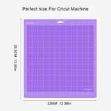 REALIKE StrongGrip Cutting Mat for Cricut Maker 3/Maker/Explore 3/Air 2/Air/One, 2 Pack 12x12 Inch Purple Strong Grip Adhesive Sticky Non-Slip Cut REALIKE