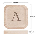 I'm Solid Wood Personalized Initial Letter Jewelry Display Tray Decorative Trinket Dish Gifts For Rings Earrings Necklaces Bracelet Watch Holder I'm