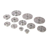 VINWOX 4" Wood Lathe Steel Faceplate, 1”x8TPI Spindle Thread Woodworking Machine Chuck Face Plate VINWOX