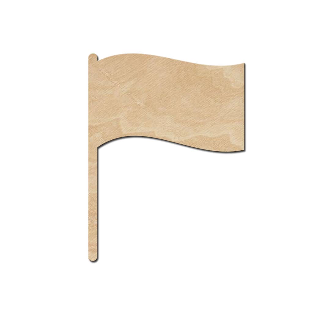 Flag Wood Cutouts for crafts, Laser Cut Wood Shapes 5mm thick Baltic Birch Wood, Multiple Sizes Available Elliefont Styles