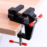 Eyech Mini Table Clamp Portable Work Bench Vise, Small Bench Vice Aluminum Miniature Jewelers Hobby Clamps Craft Repair Tool Eyech