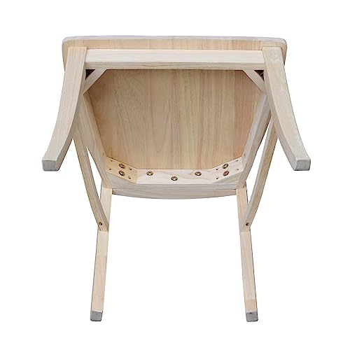 International Concepts Verona Dining Chair (Set of 2), Unfinished IC International Concepts