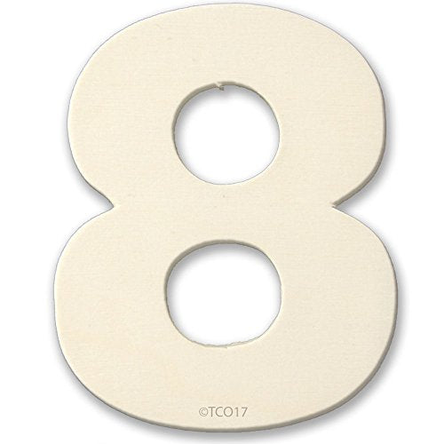 4" Wooden Number 4mm Thick About 3-1/4" Wide Number (5) Unfinished Plywood Number The Crafts Outlet