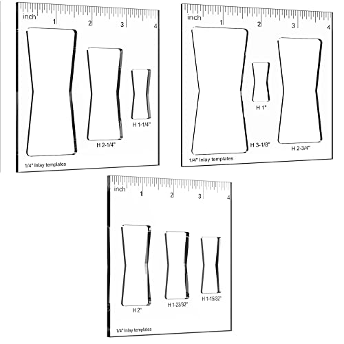 9 in 3 Butterfly Templates for Woodworking,Decorative and Router and Decorative (3 Pack Butterfly)… - WoodArtSupply