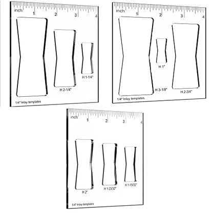 9 in 3 Butterfly Templates for Woodworking,Decorative and Router and Decorative (3 Pack Butterfly)… - WoodArtSupply