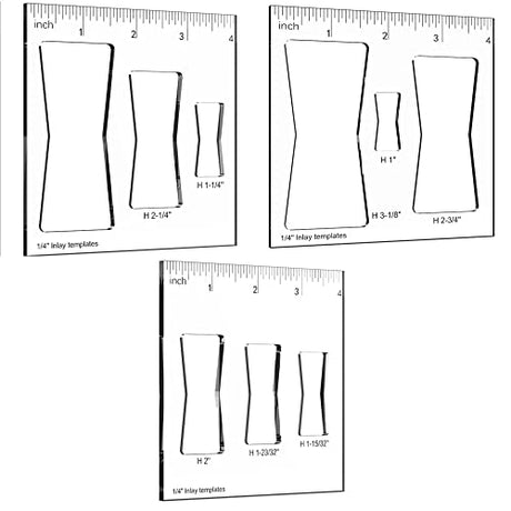 9 in 3 Butterfly Templates for Woodworking,Decorative and Router and Decorative (3 Pack Butterfly)… WIMNISV