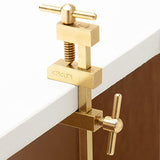 KAKURI Bar Clamps for Woodworking 8-1/4" HATAGANE Japanese Wood Clamps, Metal Parallel Clamps Tool Set 2 Pcs, Brass Gold, Made in JAPAN KAKURI