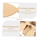 NOLITOY 100 Pcs Wooden Solid Fish Wooden Fish Cutouts Unfinished Wooden Chips Fish Unfinished Wood Decked Pendants Ocean Decor DIY Graffiti Wooden NOLITOY