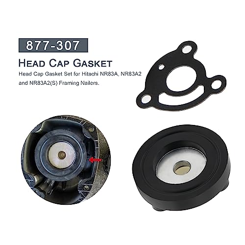 Thaekuns 877-307 Head Cap Gasket Set for Hitachi NR83A NR83A2 NR83A2(S) NR83A3 Framing Nailer Thaekuns