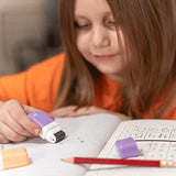 Mr. Pen- Erasers for Kids, 6 Pack, Pastel Colors, Eraser with Cover and Roller, Pencil Eraser Shaving Roller case Mr. Pen