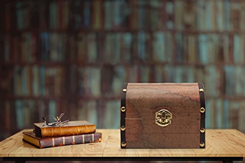 Woodpeckers 6 inch Pirate Treasure Chest, Pack of 12 Craft Treasure Chest for Classroom, Unfinished Wood Boxes for Crafts & Party Woodpeckers