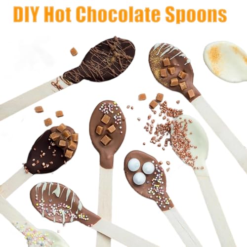 Disposable Wooden Spoons -Packe of 100, 6.3 Inch Biodegradable Compostable Spoons - Natural Wooden Utensils for Birthday Party, Camping, Picnic, BBQ, EZYoutdoor