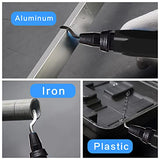 Deburring Tool Set 11 Pieces of High Speed Steel Rotary Burr Removal Blades, Ideal for Deburring Tool,1 Black Handle DKIBBITH