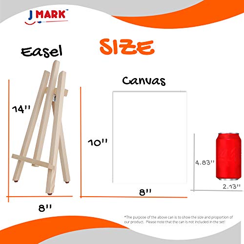 J Mark Paint Easel Kids Art Set- 28-Piece Acrylic Painting Supplies Kit with Storage 12