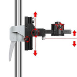FENORGAN 13.8 Ft./4.2 m Laser Level Pole ，tall tripod for laser level Interface 0.236and 0.598 inches，Adjustable Telescoping Laser Pole (13.7 foot FENORGAN