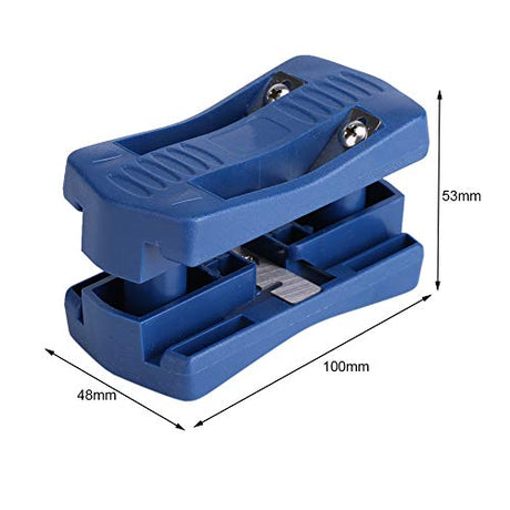 CHICIRIS Banding Trimmer, Wood Banding Machine, 2 Edges PVC Manual Tail Trimming, Bander Trimmer with Carbon Steel Blades, Woodworking Tool for Panel CHICIRIS