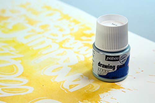 Pebeo Easy Peel Liquid Latex Masking Fluid - Drawing Gum - Dries Quickly - For Ink - Watercolor - Gouache Painting & Illustration - Fine Arts & Pebeo