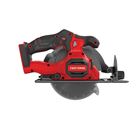 CRAFTSMAN V20 Cordless Circular Saw, 6-1/2 inch, Bare Tool Only (CMCS500B) - WoodArtSupply