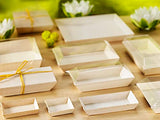 PacknWood -210SAMBQ70 Biodegradable Wood Tray for Serving,charcuterie Tray, Samurai Square Wooden Dish,(2.8 x 2.8") - Case of 200 First
