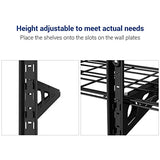 Fleximounts 3-Tier 1x3ft Garage Storage Wall Shelving 12-inch-by-36-inch per Shelf Height Adjustable Floating Shelves (Black) Fleximounts