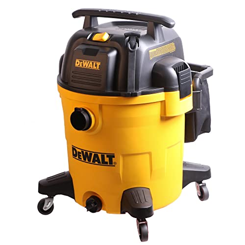 DeWALT 12 gallon Poly Wet/Dry Vac,Yellow,DXV12P - WoodArtSupply