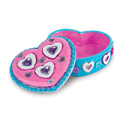 Melissa & Doug Created by Me! Favorite Things Craft Kits Set: Decorate-Your-Own Flower and Heart Treasure Boxes and Butterfly Bank Melissa & Doug