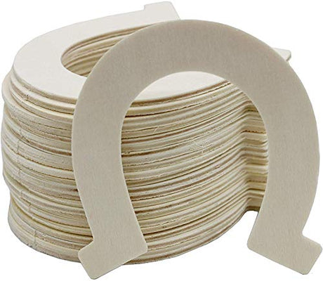 Creative Hobbies 3.5 Inch Unfinished Wooden Horseshoe Shapes - Ready to Paint or Decorate for Crafts, Projects & Events | Pack of 24 Creative Hobbies