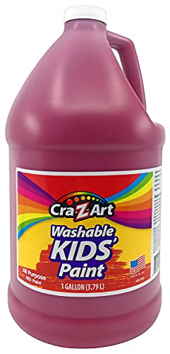 Cra-Z-Art Washable Kids Paint, Red, 1 Gal Bottle Cra-Z-Art