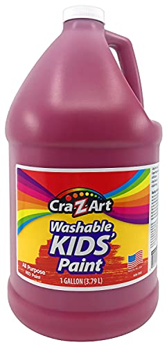 Cra-Z-Art Washable Kids Paint, Red, 1 Gal Bottle