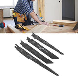 4Pcs Sabre Saw Blade Jigsaw Reciprocating Saw Blade Wood Sawing Blade Cutter Reciprocating Cutting Tool Set Kit for Wood Plastic Metal LiebeWH