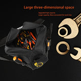 FASTECH 14 Inch Small Tool Bag,Wide Mouth Tool Tote Bag,Waterproof Tool Organizer Bag,Electricians Repairman Tools Tote Bag Double Fabric Storage Bag FASTECH