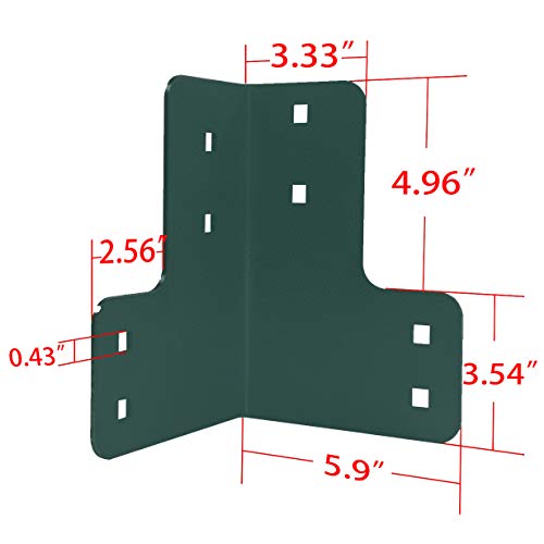 vikofan 8 Pcs Workbench Bracket Kit Sturdy Steel Angle Brackets Multi-Angle Joint Fastener Shelf Fit for Desk Edge & Box & Wood Beam with Screws - WoodArtSupply