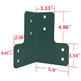 vikofan 8 Pcs Workbench Bracket Kit Sturdy Steel Angle Brackets Multi-Angle Joint Fastener Shelf Fit for Desk Edge & Box & Wood Beam with Screws vikofan