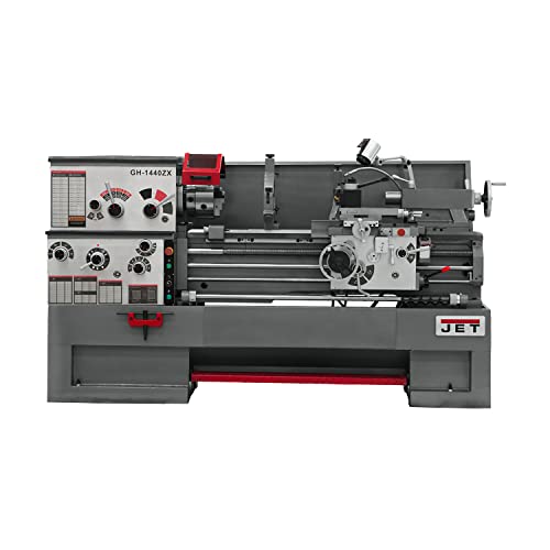 JET GH-1440ZX, 14" x 40" Geared Head Metal Lathe, ACU-RITE 200S DRO, 3-1/8" Spindle Bore, 3Ph 230/460V (321469) - WoodArtSupply