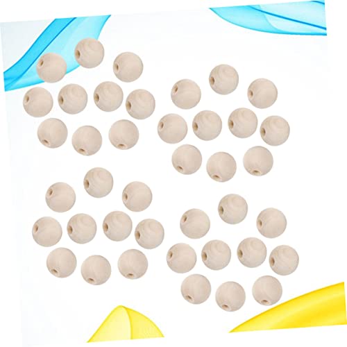 KALLORY 200pcs Small Wooden Beads Spacer Loose Beads Wooden Charm Beads Wood Craft Beads Jewelry Making Beads Wood Loose Beads Unfinished Spacer KALLORY