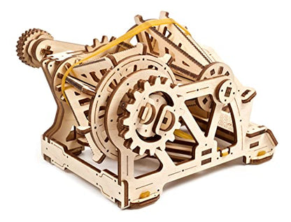 UGEARS STEM Gearbox Model Kit - Creative Wooden Model Kits for Adults, Teens and Children - DIY Mechanical Science Kit for Self Assembly - Unique