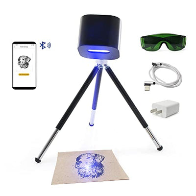 CNCTOPBAOS 1.6W Portable Laser Engraver,Mini Handheld Etcher Printer Compact Engraving Machine for Logo Marking Lettering Printing Tools Design Logo