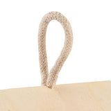 Wooden Bird House Unfinished Unpainted Hanging Cords Birdhouse for Finches and Songbirds Outdoor Decoration DIY Kids Educational 1pcs Buachois