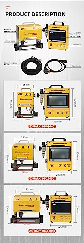 US Stock Pneumatic Dot Peen Marking Machine Metal Engraving Machine Pneumatic Marking Machine Marking Field 120×50mm for Letters, Serial Numbers, VIN LYXC