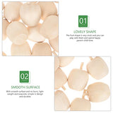 Unfinished Wood Apples Set of 30, Mini Wooden Apples Crafts Artuficial Apples Decorations for Pyrography Painting Writing DIY Wood Crafts Supplies Didiseaon