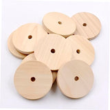 TEHAUX 1 Unfinished Wooden Cutouts Unfinished Wood Discs Unfinished Wood Circle Wood Cutouts for Crafts Circle Wood Chips Circle Wood Cutouts Wooden TEHAUX