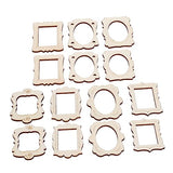 Anneome 40pcs Photo Frame Wedding Picture Frame Wedding Accessories Tablescape Decor Picture Frame Painting Craft Kit Wooden Picture Craft Frame Anneome