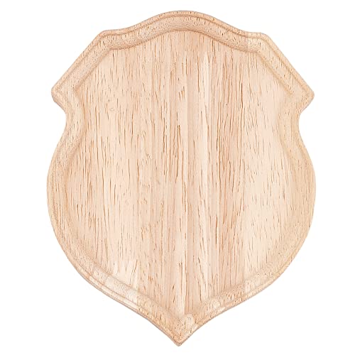 FINGERINSPIRE Nature Wood Plaque Unfinished Wooden Plaque 4.7x5.9x0.7 inch Shield Shape Wood Decoration Plaque Blank Wooden DIY Plaques Wooden - WoodArtSupply