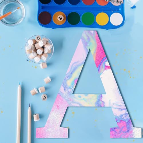 Wooden Letters for Wall Decor 12 Inch Large Wooden Letter A for Crafts Unfinished Blank Alphabet Wood Letters DIY Paint Home Party Wedding