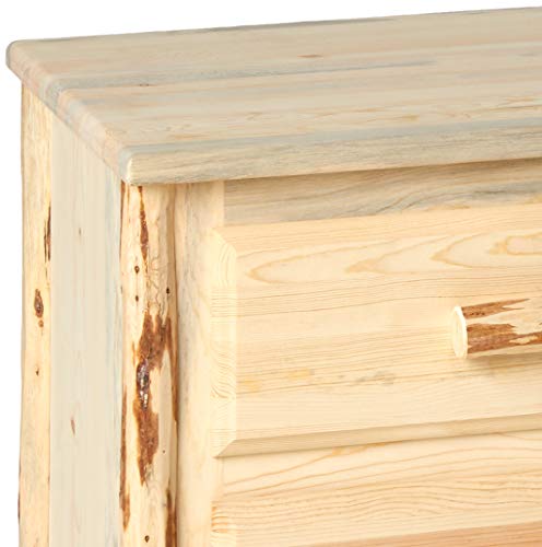 Montana Woodworks Sitting Chest - 4 Drawer Unfinished Montana Woodworks