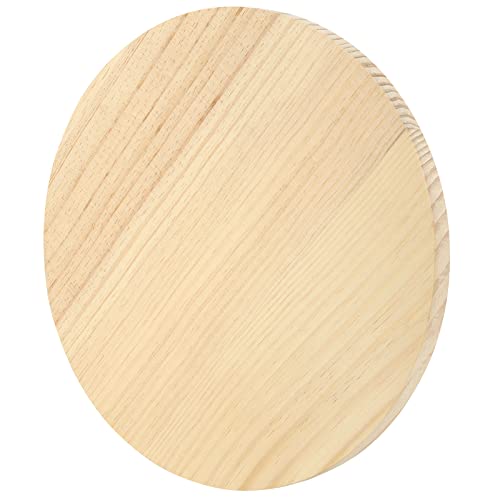 SINJEUN 2 Pack 12 Inches Round Wood Plaque, 3/4 Inch Thick Blank Wooden Hanging Sign, Unfinished Wood Boards with Hanging Hole for DIY Crafts SINJEUN