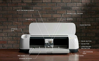 Cricut Maker - Smart Cutting Machine - With 10X Cutting Force, Cuts 300+ Materials, Create 3D Art, Home Decor, Bluetooth Connectivity, works with - WoodArtSupply